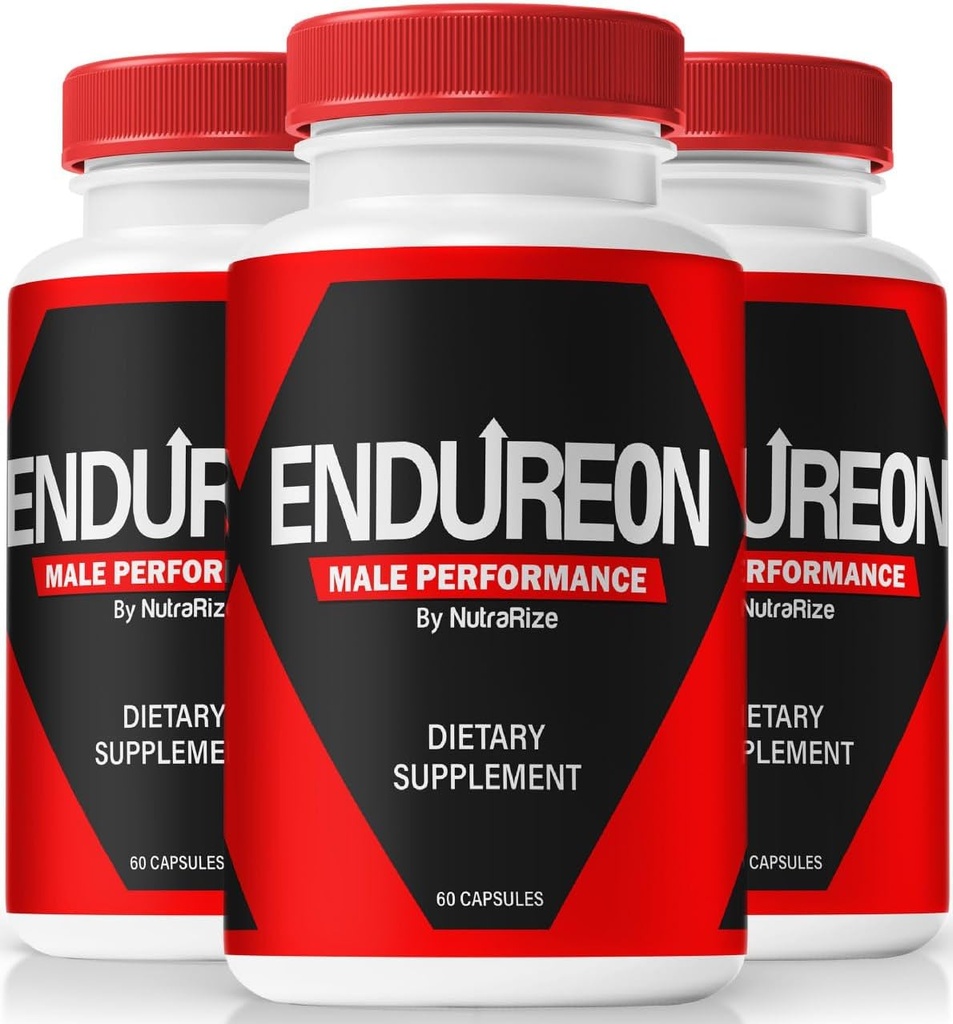 (3 Pack) Endureon Male Performance Pills - Original Hombre Fórmula con Blend Natural para apoyar el rendimiento, la resistencia y la energía ← Easy-to-Swallow Endureon Pro para Hombres (180 cápsulas)