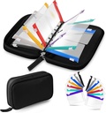 Water-Proof Pill Pouch Set, Organizador Semanal 2 veces al día, Almacenaje de hoja con bolsas de medicina de color, Organizador de medicina de viaje reutilizable, Zippered