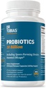 Dr. Tobias Probiotics 30 Billion, 10 Strains, 30 Billion CFU's, Targeted Release Probiotics for Women & Men, Supports Digestive Health, Shelf-Stable, Non-GMO, 60 Capsules, 60 Servings