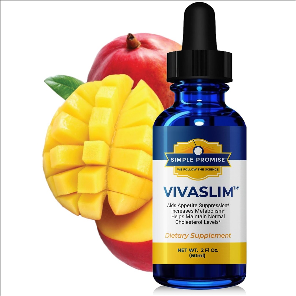 Promesa simple VivaSlim - Suplemento líquido con Maca Root, Rhodiola Rosea " African Mango - Soporta el metabolismo, control competitivo " gestión de peso - 2 fl oz