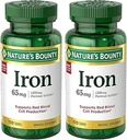 Hierro 65 mg (325 mg Sulfato de Ferroso), 2 Botellas (100 Cuenta)