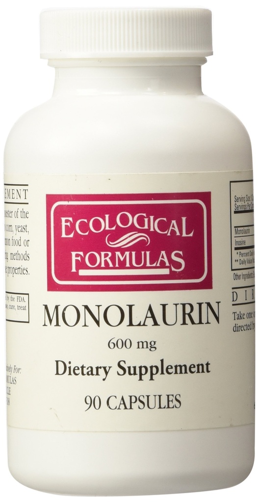 Formulas ecológicas Monolaurin 600mg 90 cápsulas