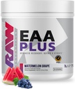 RAW EAA Plus, Amino Acids Powder, Watermelon Grape (30 Servings) - Pre Workout Amino Energy Powder for Advanced Endurance, Recovery & Lean Muscle Growth - BCAA Amino Amino Acids Supplement for Men &amp; Women