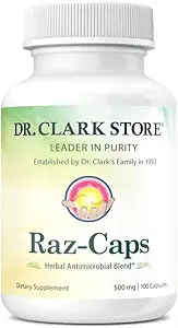 Dr. Clark Raz-Caps Suplemento, 500mg, 100 Gelatin Capsules