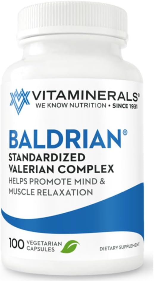 Vitaminerals 33 Baldrian® Original Natural Relaxing Support Standardized Valerian (100)