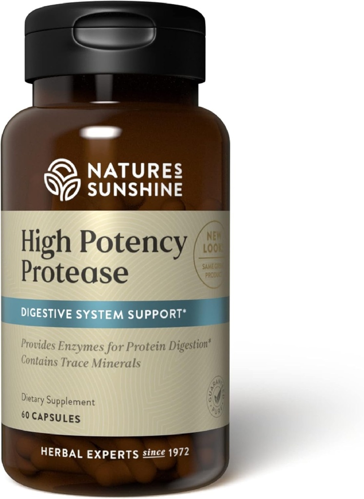 Sunshine High Potency Protease 60 cápsulas