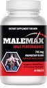 Alargamiento masculino Píldoras- Amplifique el tamaño masculino- Boost Hasta 3 pulgadas de largo rápido en longitud, Engorge en Girth- Stamina Multiplier- 60 Tablets
