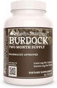 Nutrición de Remedy Burdock Root tención 1,000 mg, 60 Vegan Capsules Herbal Suplemento dietético Silencio Dos Mes Fuente Silencio También Contiene Quercetina & Vitamina C
