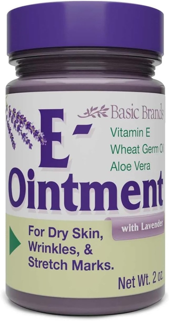 Marcas básicas Vitamina E ungüento Lavender 2 oz