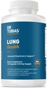 Dr. Tobias Lung Health Supplement with Vitamin C, Butterbur, Quercetin & Bromelain, Advanced Lung Cleanse Detox Formula for Bronchial &amp; Respiratory System, Non-GMO, 120 Capsules, 120 Servings