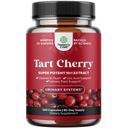 Extra Strength Tart Cherry Capsules - Tart Cherry Extract Capsules 7500mg para Uric Acid Cleanse for Gout & Kidneys Support - Fruit Extract Supplement for Urinary Tract Health & Joint Support - 240 Ct
