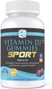 Naturales nórdicos Vitamina D3 Gummies Deporte, Berry salvaje - 120 Gummies - 1000 UI Vitamina D3 - NSF Certificado - Huesos saludables, Mood &amp; Immune System Función - No GMO - 120 Servimientos