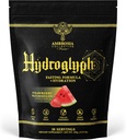 Ambrosia Hydroglyph Intraworkout Fórmula w/BCAA + EAA + Electrolytes Hidration Powder para proteger el músculo magro, 0g Sugar Fasting Hydration Drink Mix, Made w/Coconut Water (Strawberry Watermelon)