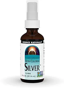 Fuente Naturales Ultra Colloidal Plata - Suplemento líquido para soporte de sistema inmune - 2 oz