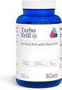 Turbo Krill 2100mg [High Concentrate] Krill Oil Plus 600 IU Vitamina D Omega 3 Suplemento 60 Cuenta Softgels