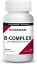 Kirkman B-Complex con CoEnzymes R5P &amp; P5P - Hypoallergenic - 200 cápsulas vegetarianas