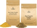 PURE ORIGINAL INGREDIENTS Bee Pollen Powder y Bee Propolis Powder Bundle, 1 lb Cada, No Fillers, Lab Verified