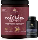 Nutrición antigua Cápsulas de zinc, 30 Cuenta + Pólvora Multi Collagen Protein, Desarrollado, 40 Servimientos