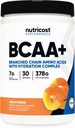 Nutricost BCAA + Hydration Powder (Peach Rings) 30 Servimientos - Aminoácidos de cadena ramificados con complejo de hidratación - Gluten-Free, Non-GMO