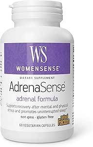 WomenSense AdrenaSense by Natural Factors, AdrenaSense, Herbal Supplement for Adrenal Support and Stress Relief, Vegan, Non-GMO, 60 cápsulas