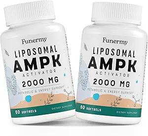 Activador de AMPK Liposomal 2000 mg - Alta biodisponibilidad Berberine HCL,DIM,Milk Thistle, and Cinnamon Bark Capsule 6-in-1 AMPK Suplementos para soporte antioxidante y regulación celular, 120 Softgels