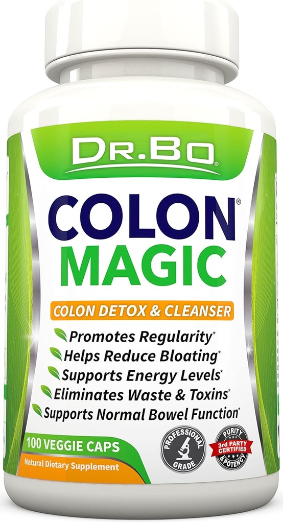 Colon Cleanse Detox Fórmula - Píldoras limpiadoras de bolos naturales para la limpieza intestinal " rápida limpieza digestiva - suplemento de alivio del estreñimiento diario Gut, Belly, Stomach - Mujeres Hombre Peso Flush