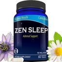 Zen Sleep ← Ayuda al sueño no aditiva w / Apoyo al sueño. Contiene Magnesio y hierbas orgánicas; Manzanilla, Balm de limón, Flores de pasión, No melatonina