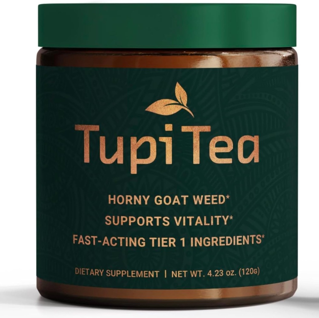 Horny Goat Weed Powder, Suplemento w/Maca Root, Tribulus Terrestris Extract, Muira Puama to Boost Energy, Wellness & Nitric Oxide Prime Support for Men &amp; Women. Día limitado del acuerdo del mes