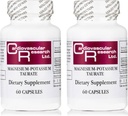 Cardiovascular Research Magnesium-Potassium Taurate - Patent Pending - 60 Veggie Caps X 2 Bottles
