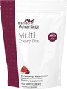 Bariatric Advantage Multi Chewy Bite - Soft Chew Multivitamin for Bariatric Surgery Pacientes - Multivitamínico Chewable con ácido fólico, vitamina D3 &amp; Más - Strawberry Watermelon Flavor - 60 Conde