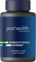 ProHealth Hydroxytyrosol Extreme - Hydroxytyrosol Supplement, Olive Leaf Extract (Olive Leaf Extract Organic) (90 Vegetarian Capsules) Gluten Free, Soy Free.