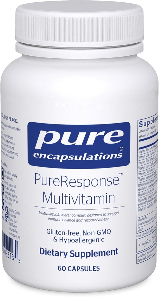 PureEncapsulations PureResponse Multivitamin ← Support for Immune Balance and Responsiveness ← 60 Capsules