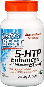 Los mejores médicos 5HTP Mejorado con vitaminas B6 y C 235