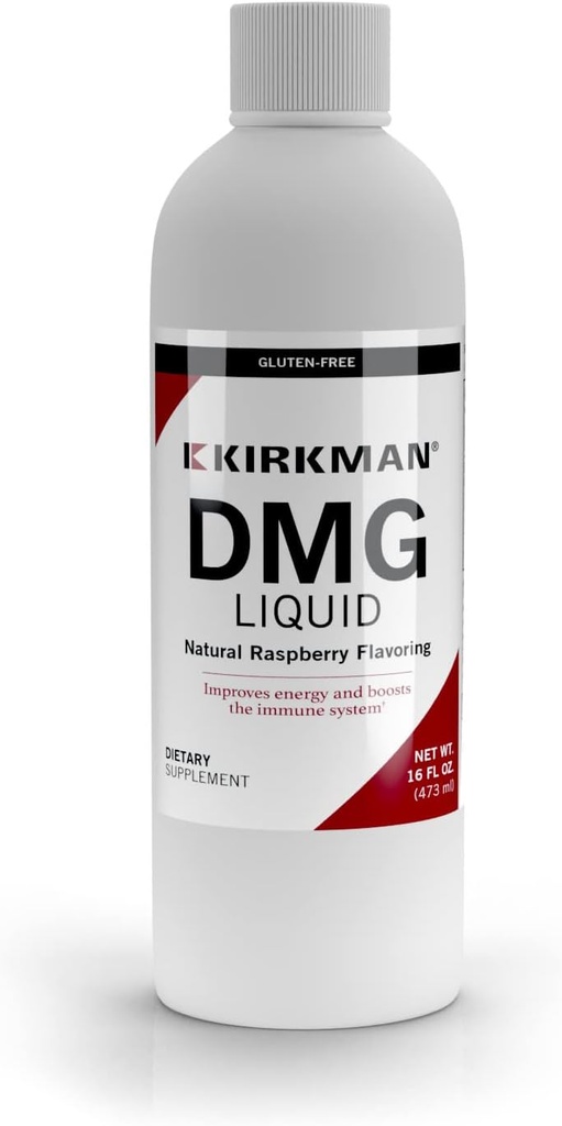 Kirkman – DMG (Dimetilglicina) Líquido – – 480 ml–16 oz Líquido –– Libre de alérgenos comunes – Gluten–Casein Libre –– Probada para Más de 950 contaminantes ambientales