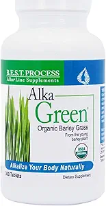 Alka•Características Verdes Mejor Proceso Alkaline — Nutrient Dense Organic Barley Grass Supplement — Fuente Natural de Enzymes & Amino Acids