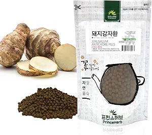 [Medicinal Korean Herbal Pills] 100% Natural Jerusalem Artichoke Pills (Sunroot/돼지감자 환) (4 oz)
