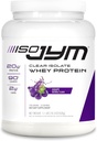 JYM Suplemento Ciencia Iso JYM Grape, 90 Calories, 100% Whey Protein Isolate, Zero Fat, Zero Sugars, Mixes Clear, para Hombres Mujer, 20 Serviciones