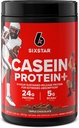 Seis estrellas Casein Protein Powder Elite Casein Protein Powder Slow-Digesting Micellar Casein Protein Powder for Muscle Gain Triple Chocolate Protein Powder, 2 libras (26 piezas) (Package May Vary)