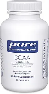 Pure Encapsulations BCAA Capsules ← Suplemento hipoalergénico para apoyar la función muscular durante el ejercicio* ← 90 Capsules