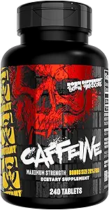 Mutant Caffeine Pills – Farmacéutica-Grado Pure Caffeine Suplemento para el Boosting Energy, Focus, Mental Alertness, Performance, " Endurance – Reduce la fatiga " Restas Wakefulness – 240 Tablets