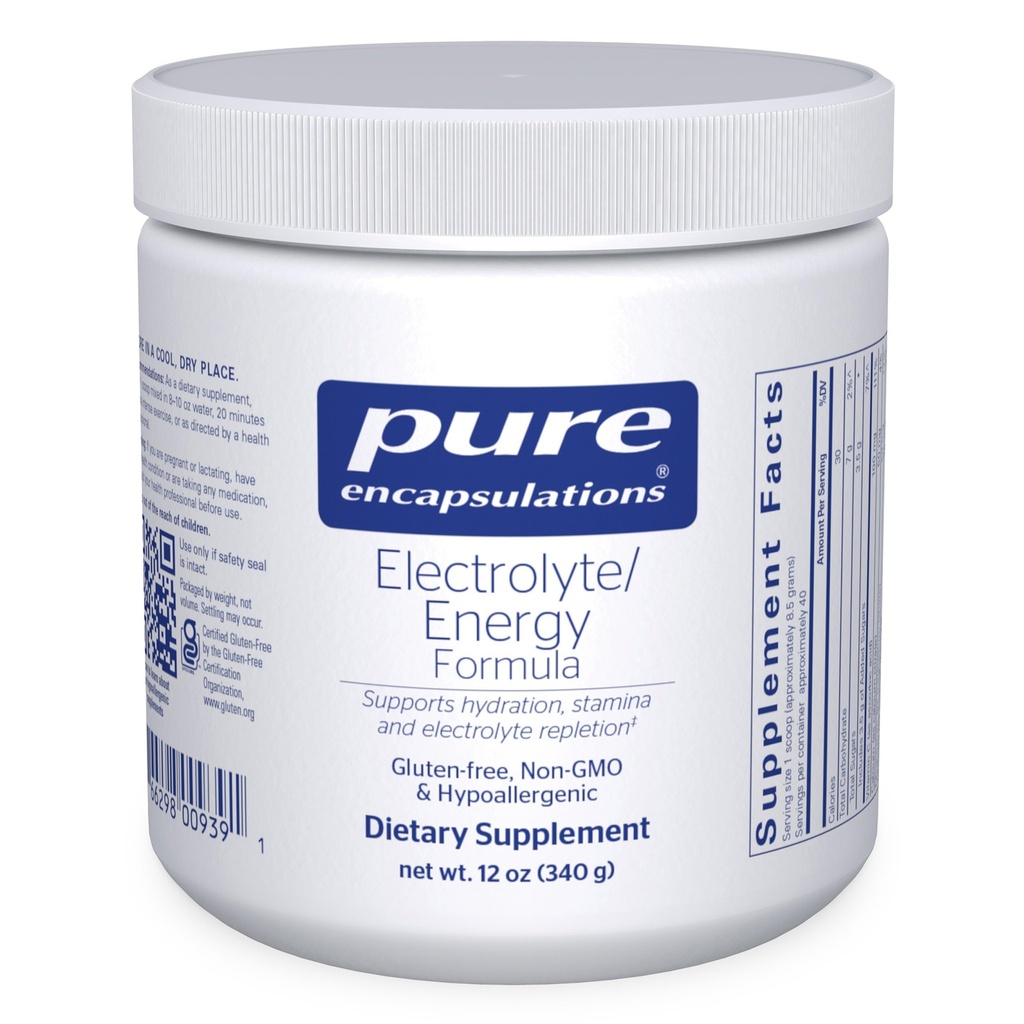 Pure Encapsulations Electrolyte/Energy Fórmula -- 340 gramos