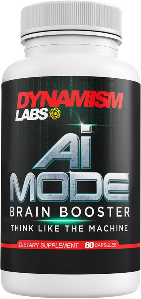 Dynamism Labs AI Brain Booster Suplemento Nootropic ← Mejorar la memoria, el enfoque, la claridad y la concentración  Reducir la fatiga Ginkgo Biloba, Phosphatidylcholine, DMAE confidencialidad Made in USA (60 cápsulas)