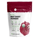 Kate Naturals Orgánica Beet Root Powder para Smoothies, Baking & Juice. Raw Beetroot Superfood & Natural Red Food Coloring (12oz, Non-GMO, Earthy Flavor)