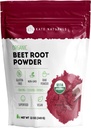 Kate Naturals Orgánica Beet Root Powder para Smoothies, Baking & Juice. Raw Beetroot Superfood & Natural Red Food Coloring (12oz, Non-GMO, Earthy Flavor)