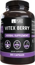 Ingredientes originales puros Vitex Berry (Chasteberry) (365 capsules) No Magnesium Or Rice Fillers, Siempre Puro, Lab Verified
