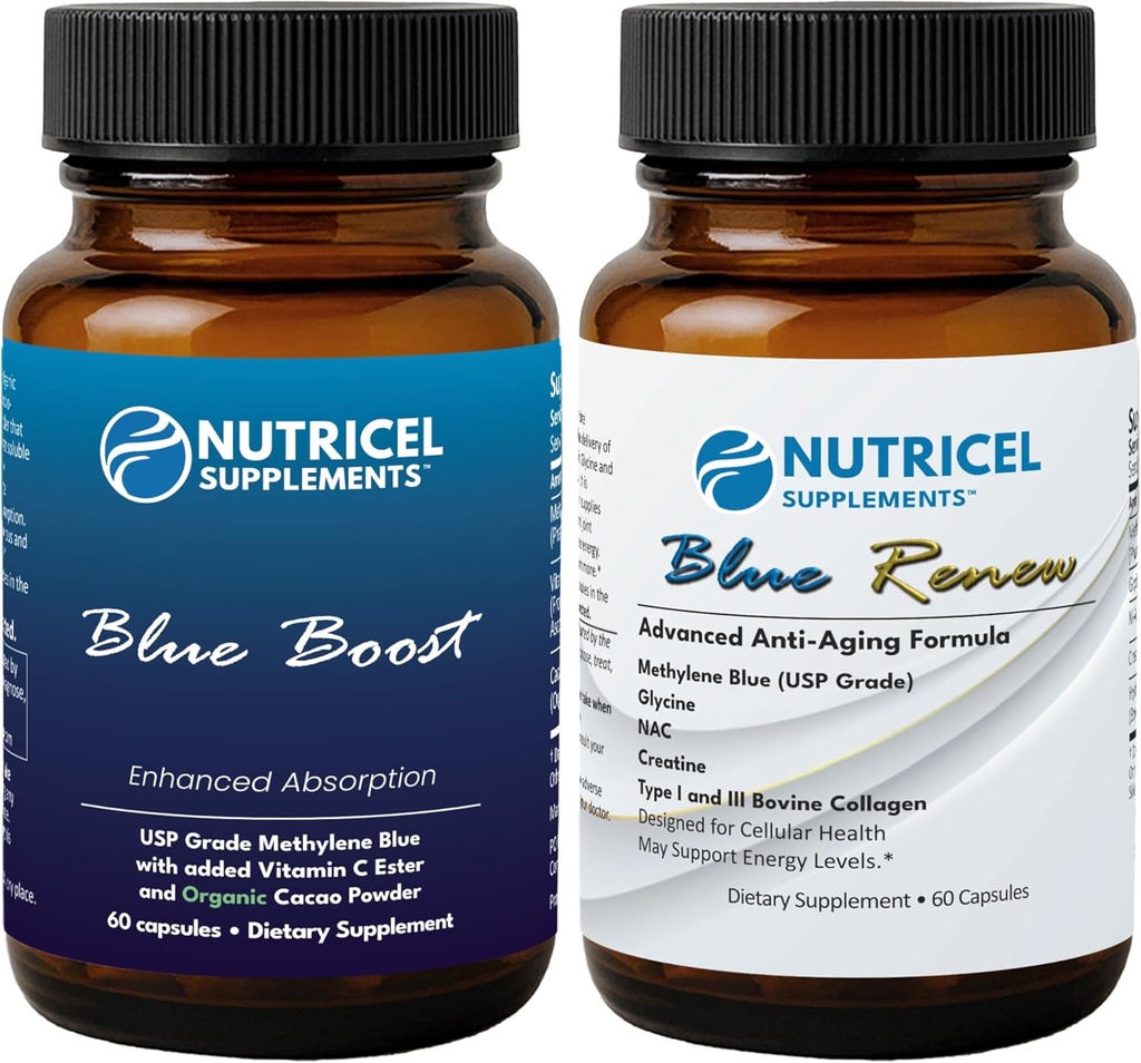 Nutricel Methylene Blue Capsules - Boost y Renew (2 Product Bundle)