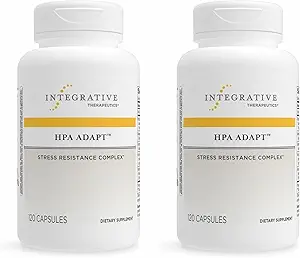Terapéutica Integrativa HPA Adapt - Complemento Adaptogénico para soporte de estrés* - Incluye Ashwagandha, Rhodiola &amp; Other Adaptogenic Herbs* - Vegan, Dairy-Free &amp; Gluten-Free - 240 cápsulas