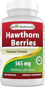 Best Naturals Hawthorn Berry 565 mg 180 Capsules (180 Conde (Pack of 1))