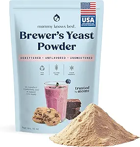 Mami conoce el mejor polvo de levadura para la lactancia Apoyo para la lactancia materna, capturada con leche, debitada, deliciosa en las cookies de lactancia, moquetas, recetas de lactancia, libre de gluten, 10 oz