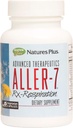 Natures Plus Advanced Therapeutics Aller-7 Rx-Respiration - 60 Vegetarian Capsules - Soportes Respiratory Wellness - Gluten-Free - 30 Servimientos